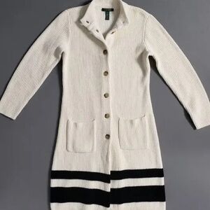 Vintage Ralph Lauren long chunky knit cardigan